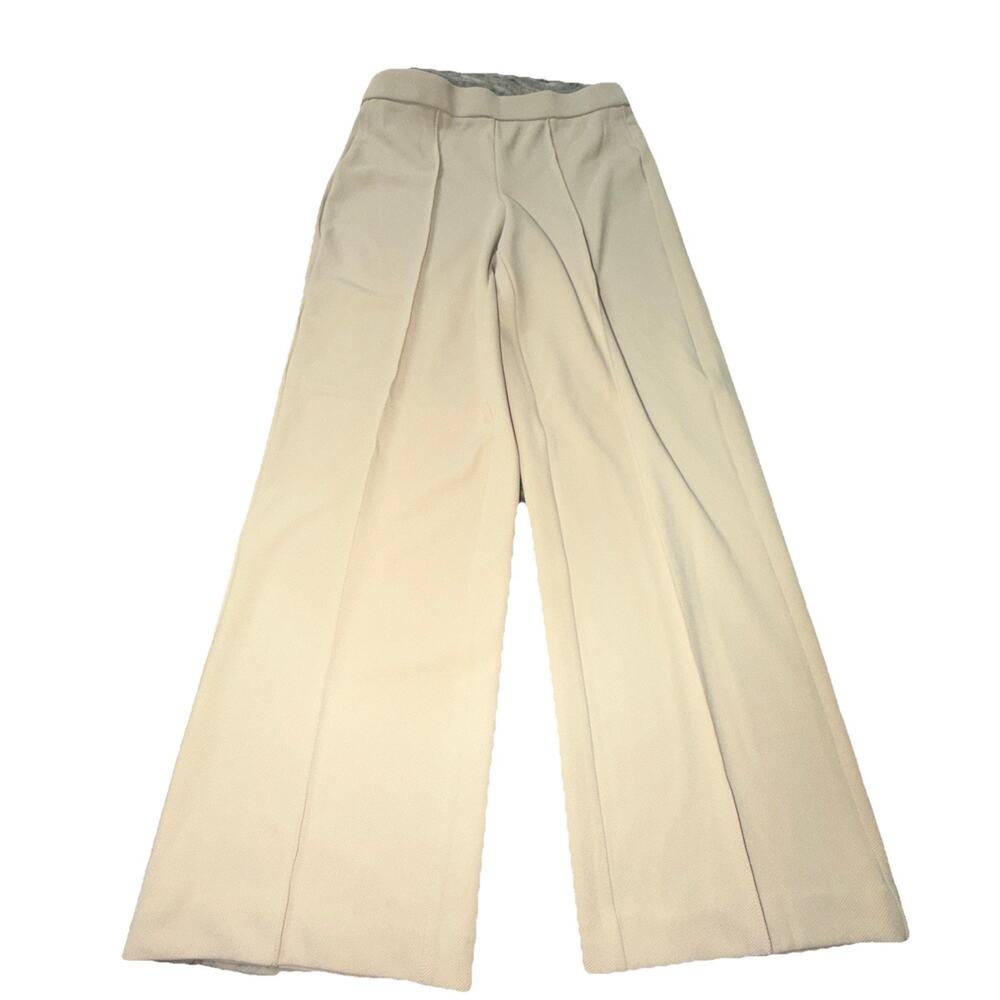 Jules + Leopold Khaki Beige Wide Leg Dress Pants Size Small (D27)